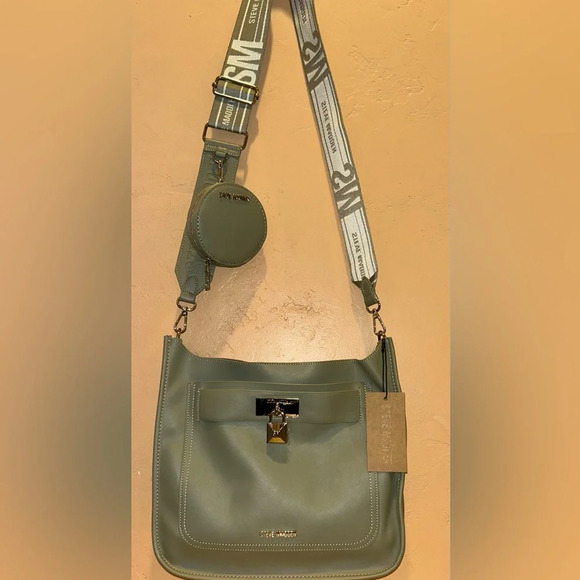 Steve Madden Handbags - NWTS STEVE MADDEN Jessie Crossbody With 2 Straps & Coin Purse. Olive Green. NEW